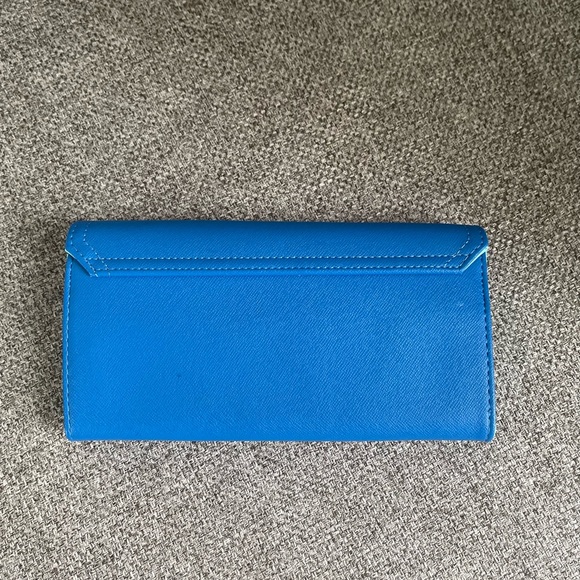 Off white boots with blue wallet & polka dot lining! - Picture 5 of 11